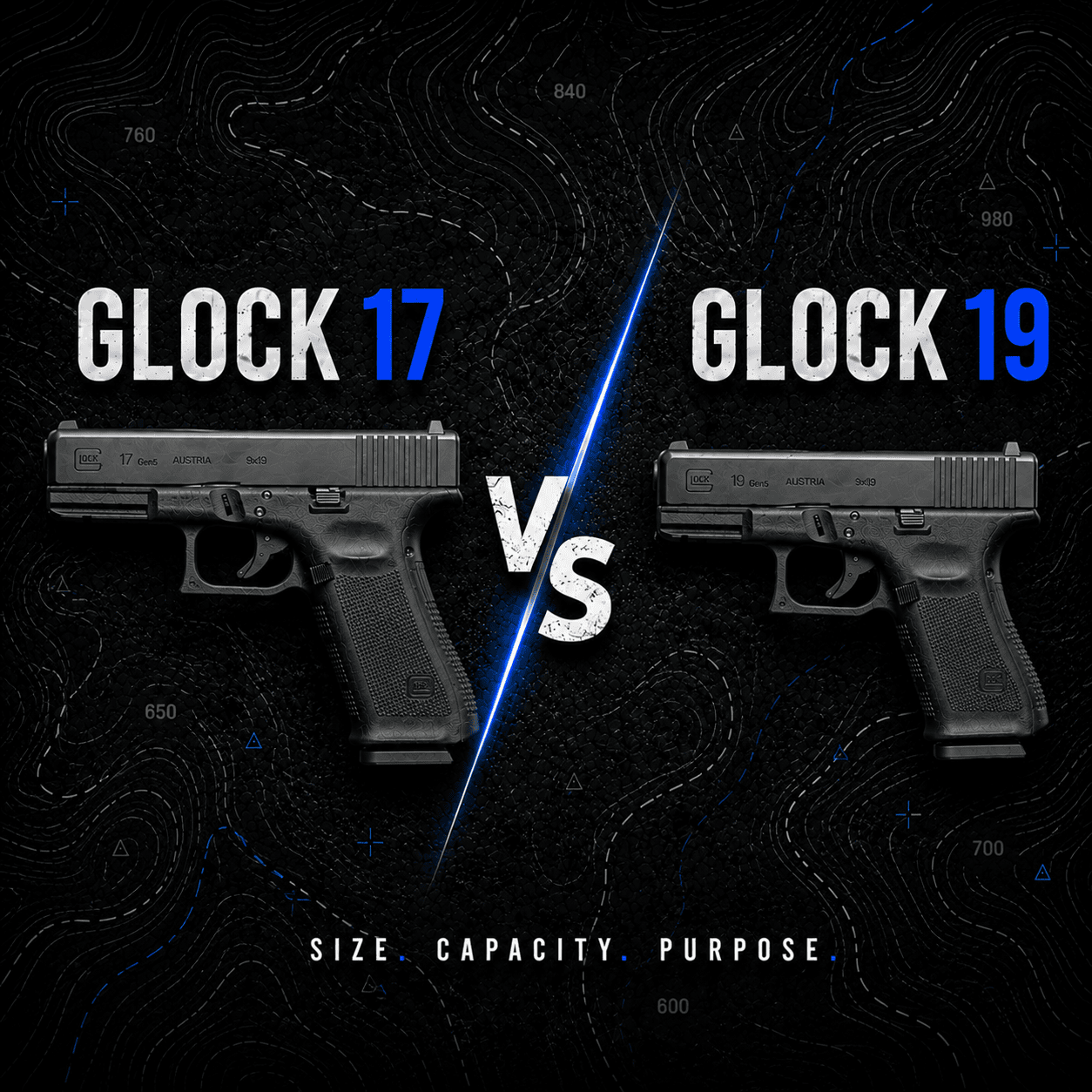 Glock 17 vs. Glock 19: Comparing the 9mm Gold Standards