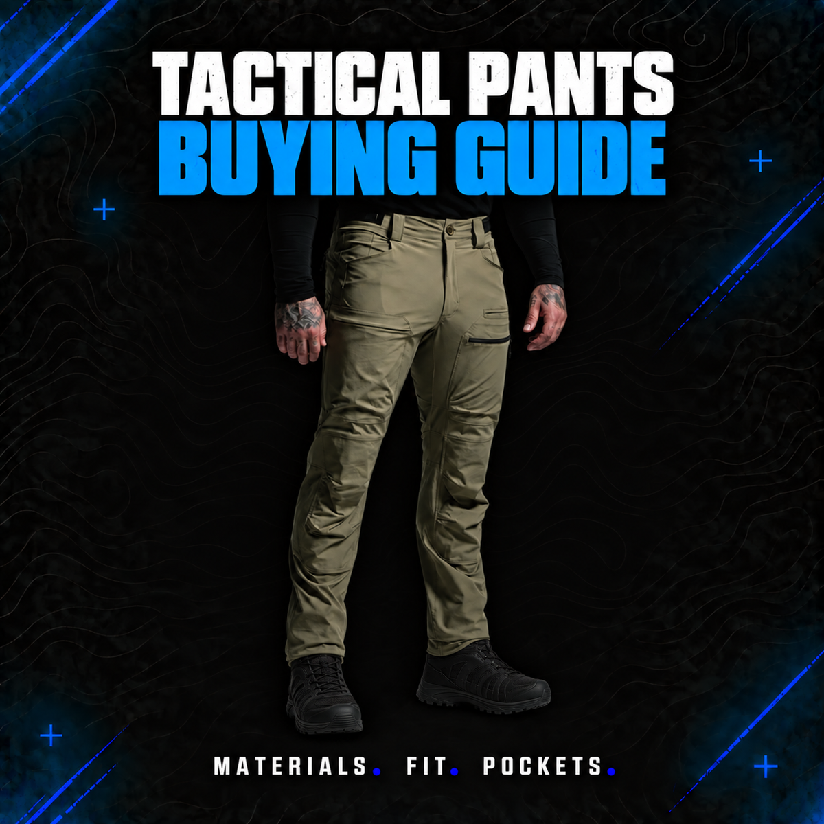 Born Primitive Frontier Pant Light 2.0 in olive green worn with black Patriot 1 boots, illustrating tactical trouser fit and pocket placement.