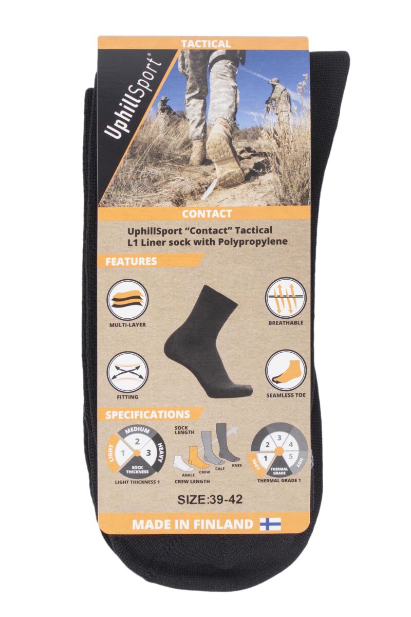 UphillSport CONTACT Tactical Socks with Polypropylene