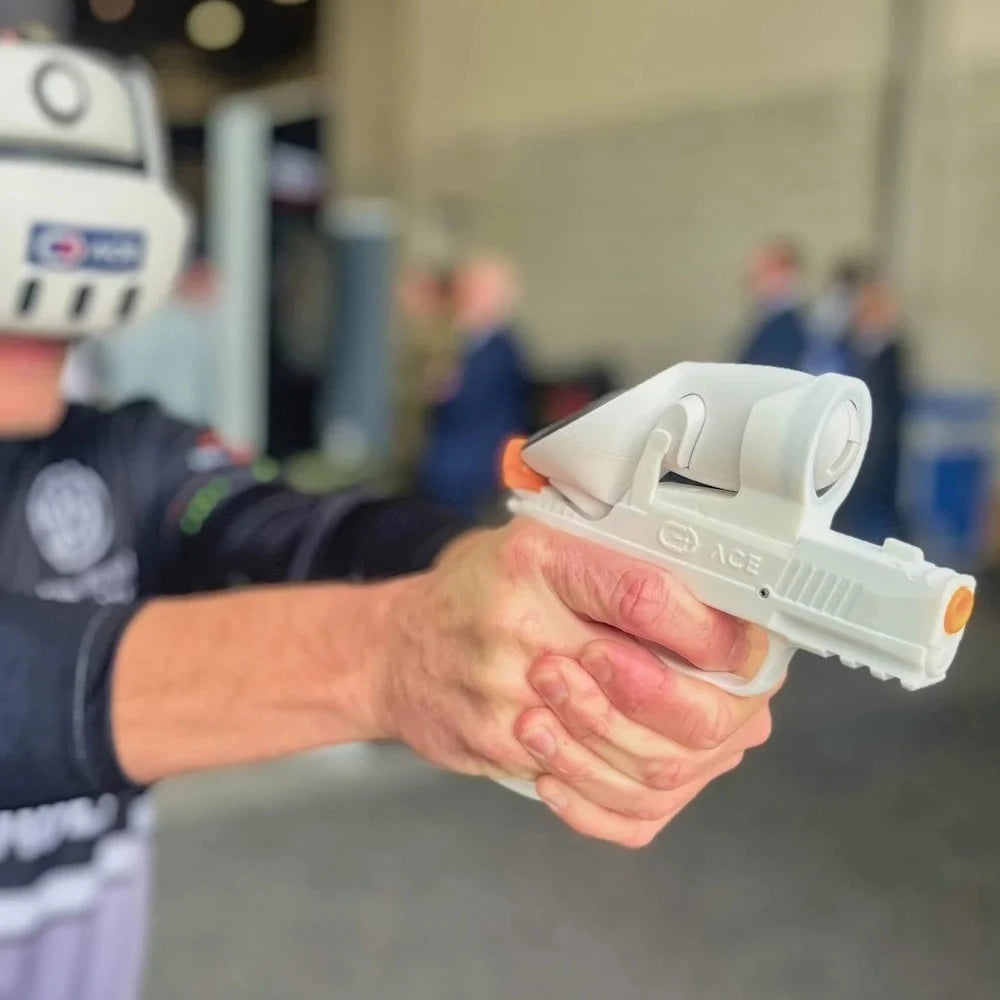 ACE XR Virtual Shooting Pistol for Meta Quest in hand