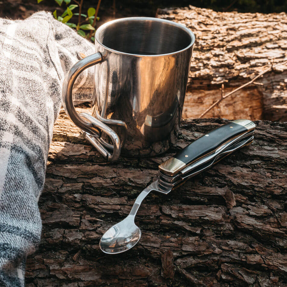 Böker Bon Appetite Camping Cutlery in the forest