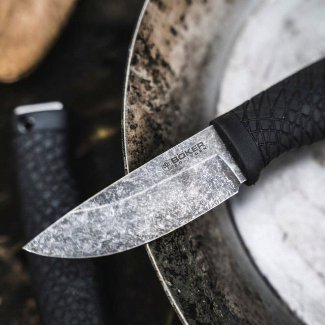 Böker Manufaktur Solingen Bronco Mini Compact Fixed Blade Knive Detail