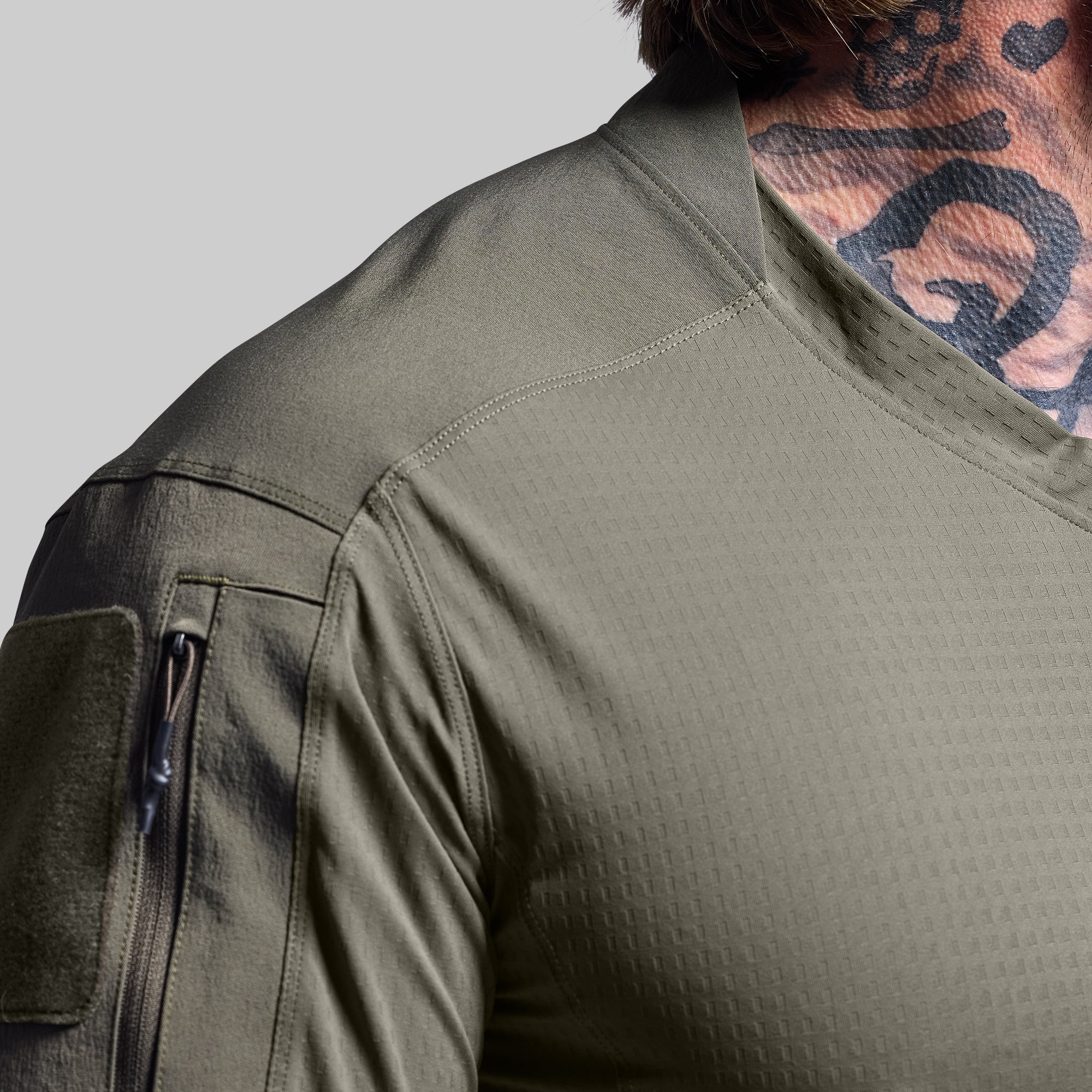 Born Primitive Long Sleeve Op Top Pro front shoulder