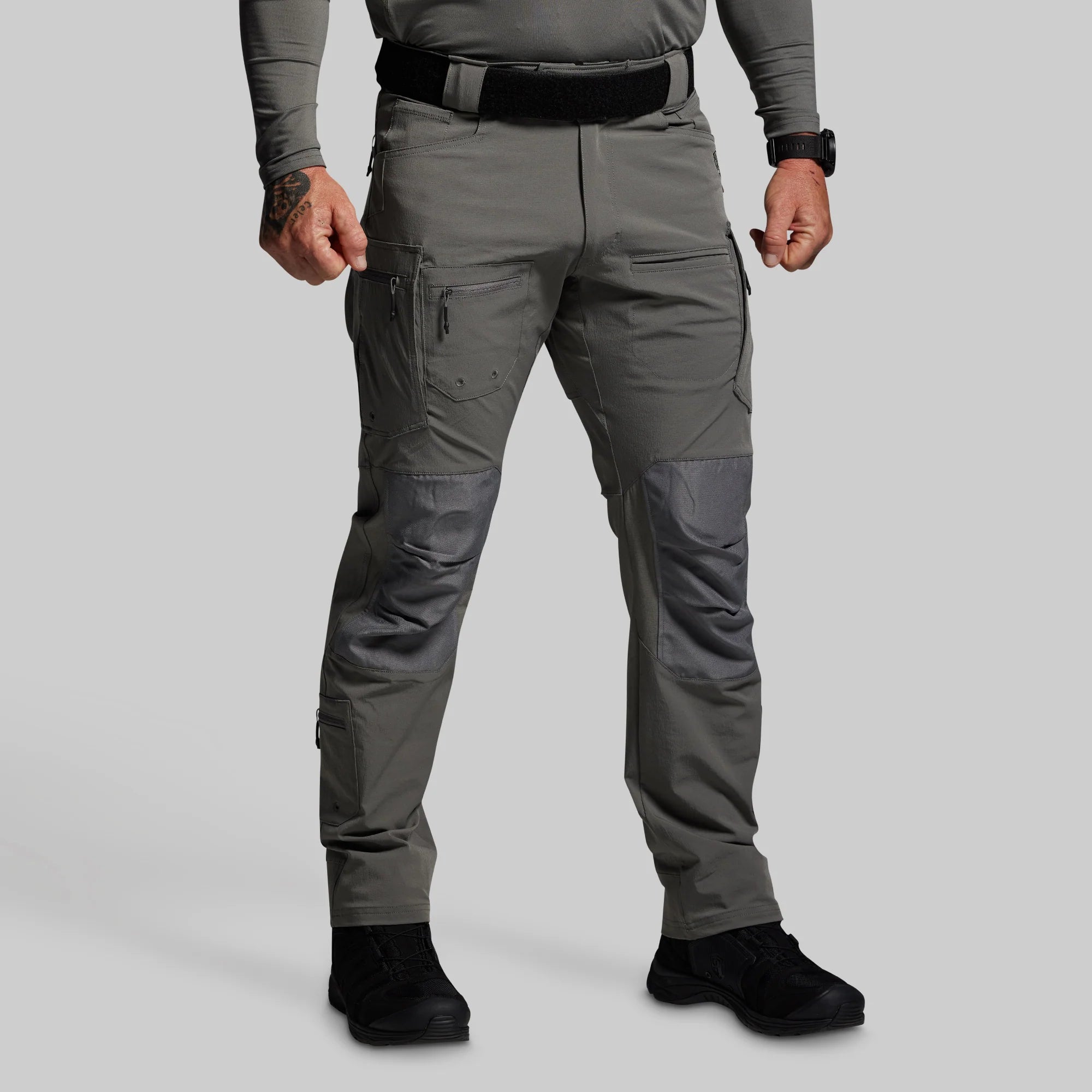 Born Primitive OP Assault Pant shadow grey front