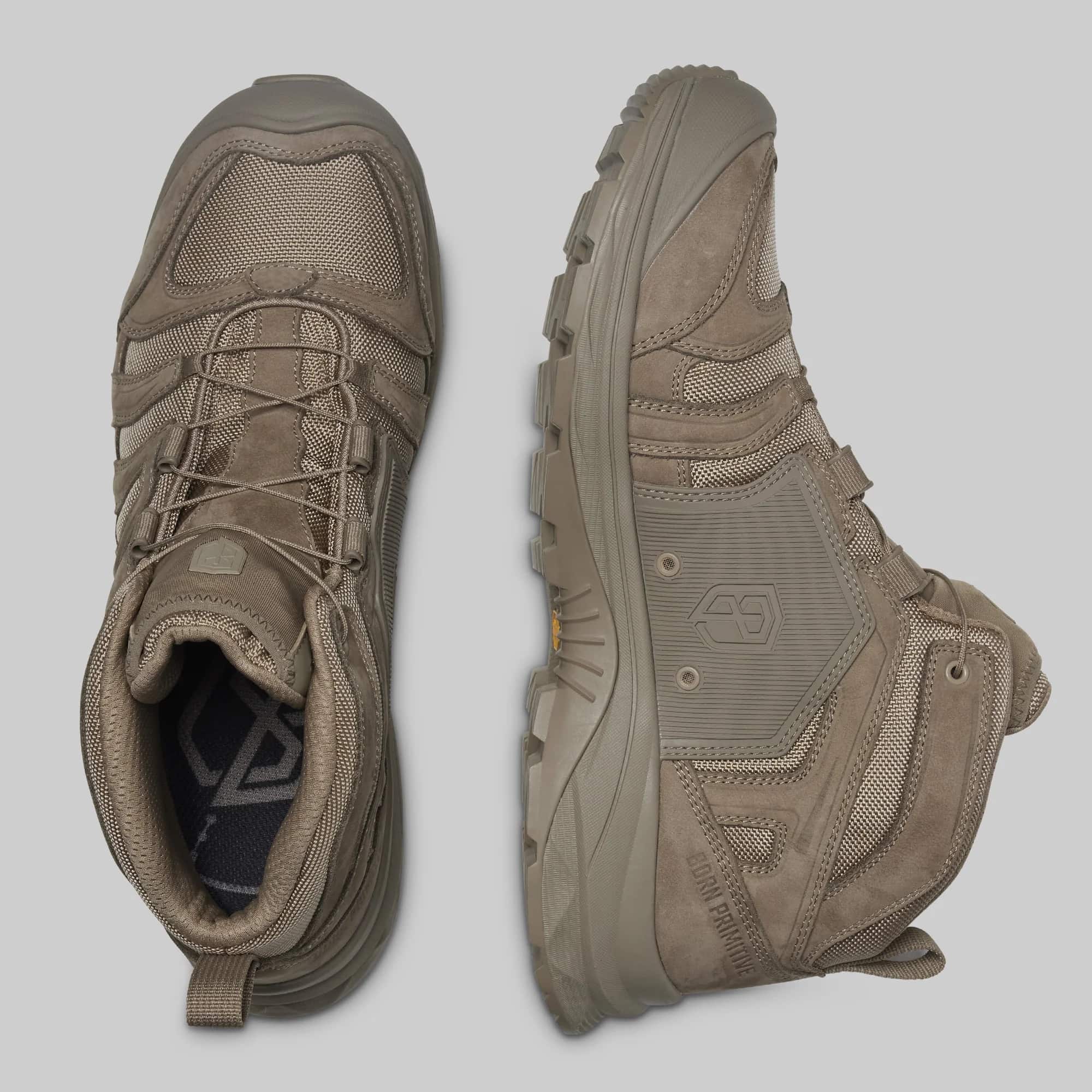 Born Primitive Patriot 1 Mid-Assault Boots TAA top view fde