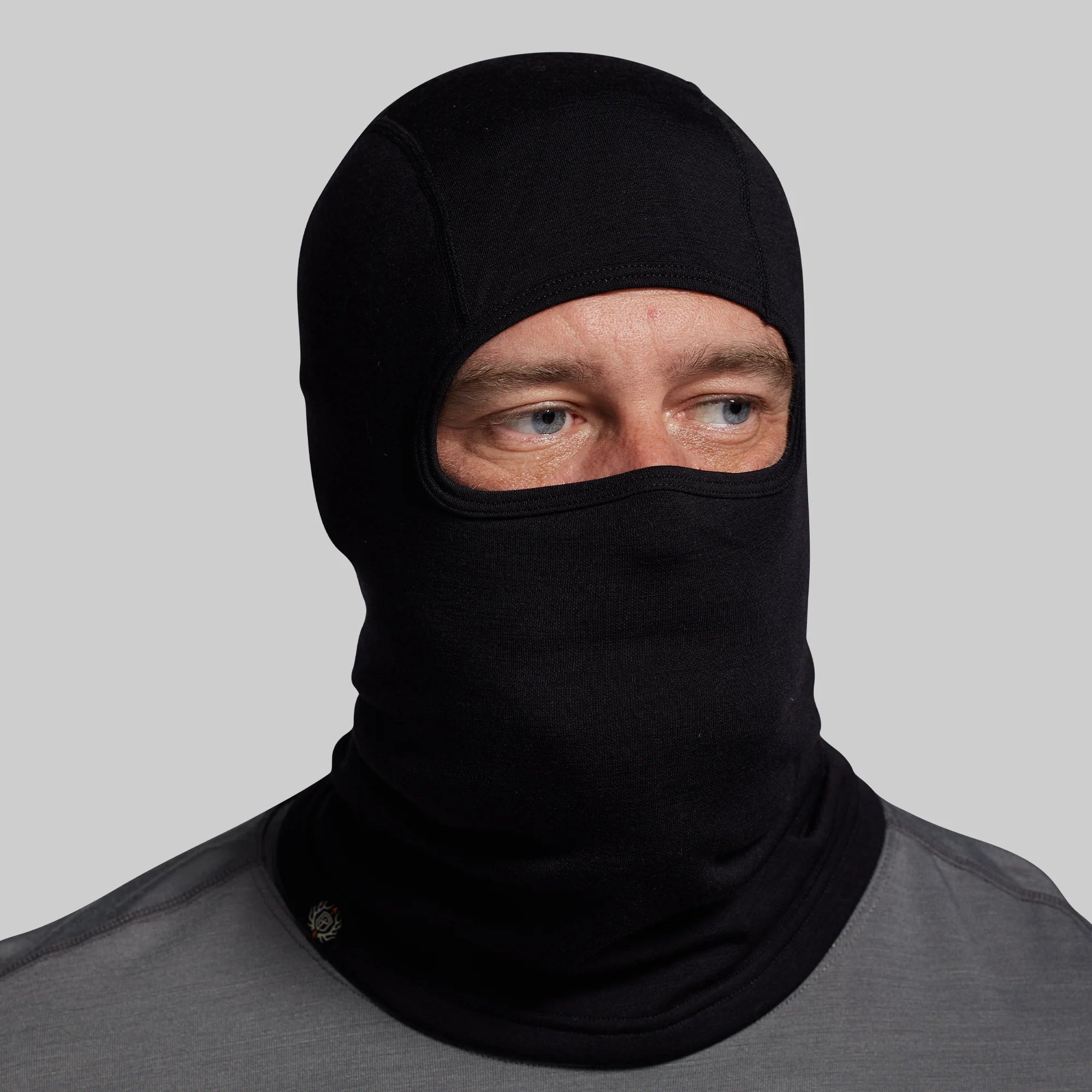 Born Primitive Ridgeline Merino Balaclava 240 black detail
