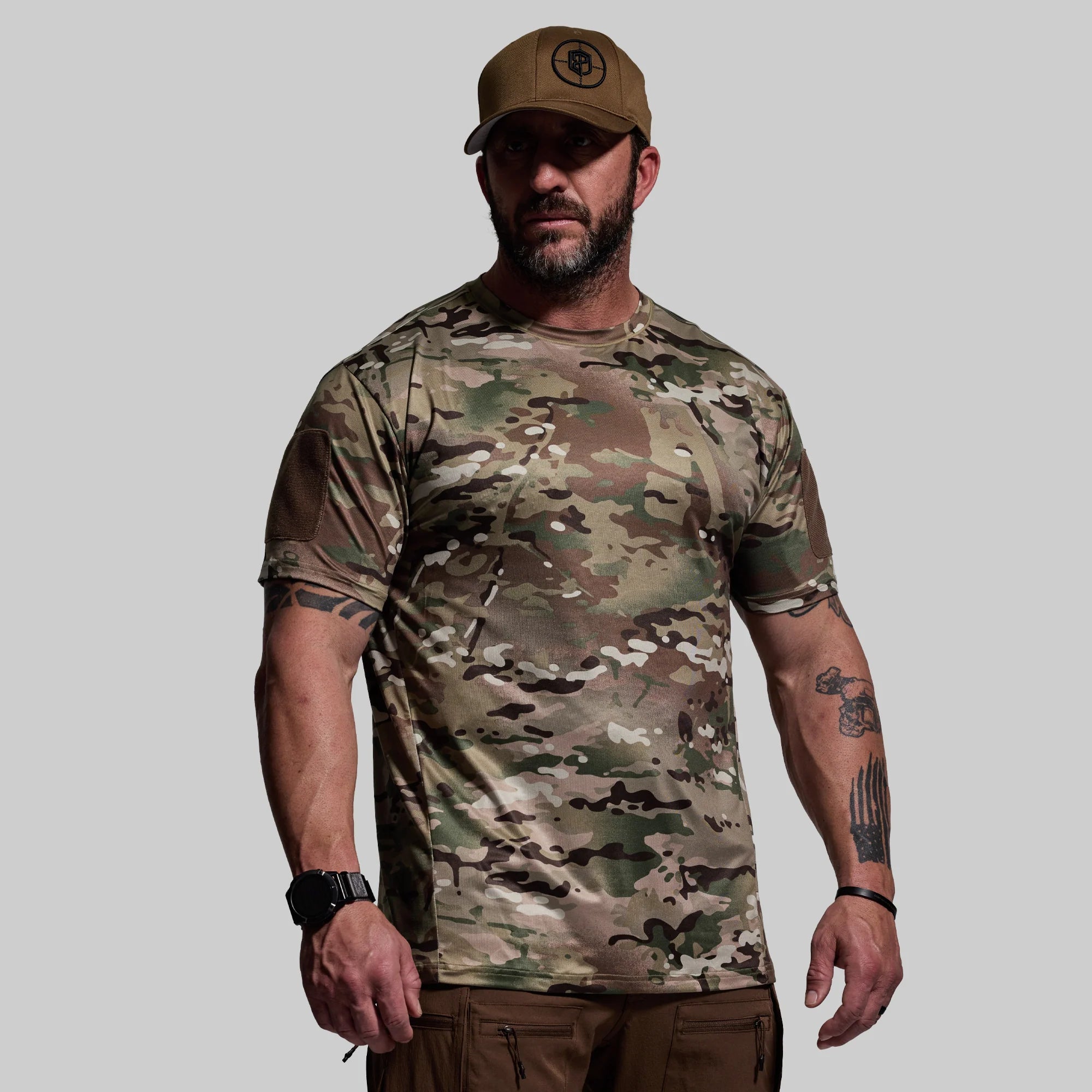 Born Primitive Short Sleeve Range Shirt multicam
