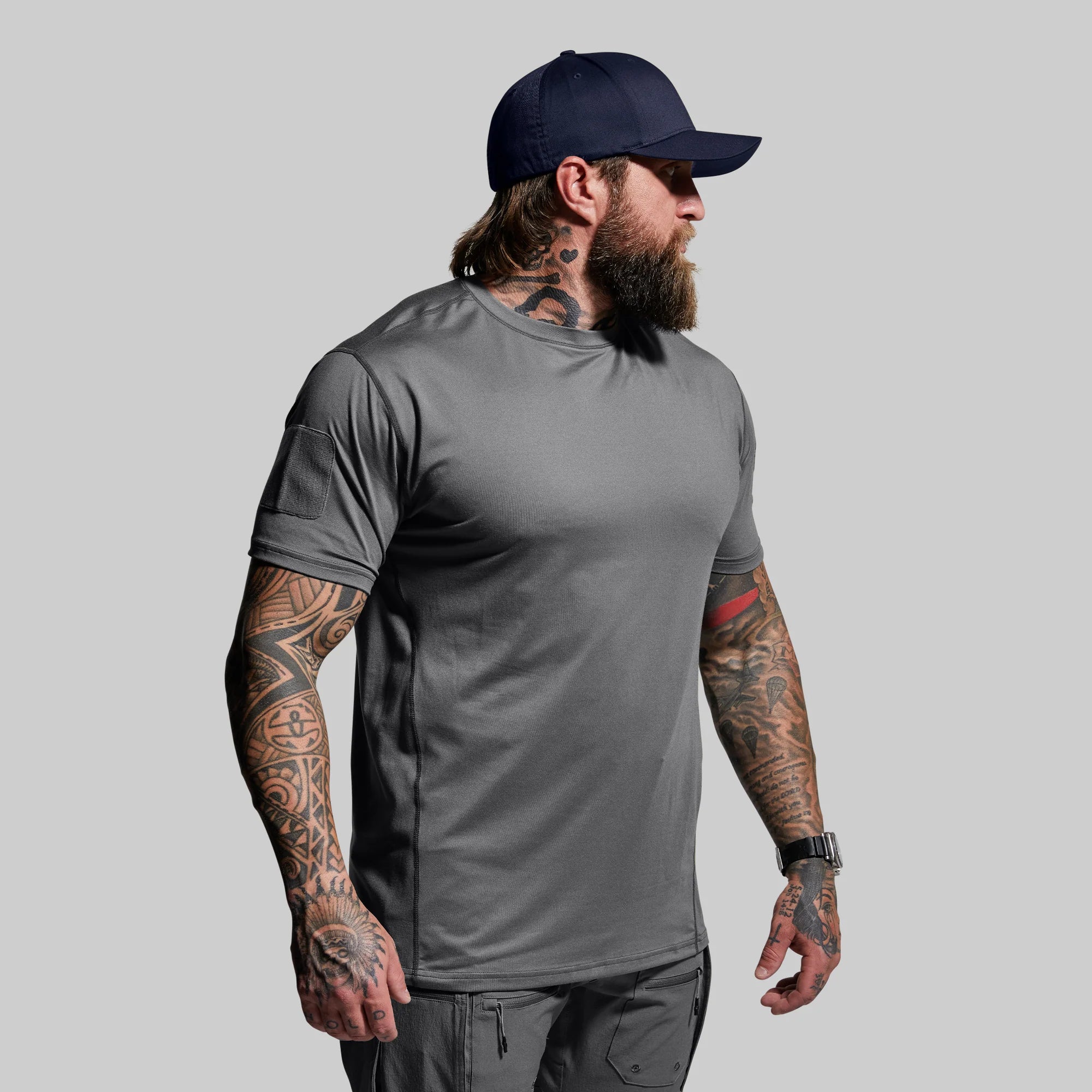 Born Primitive Short Sleeve Range Shirt wolf grey