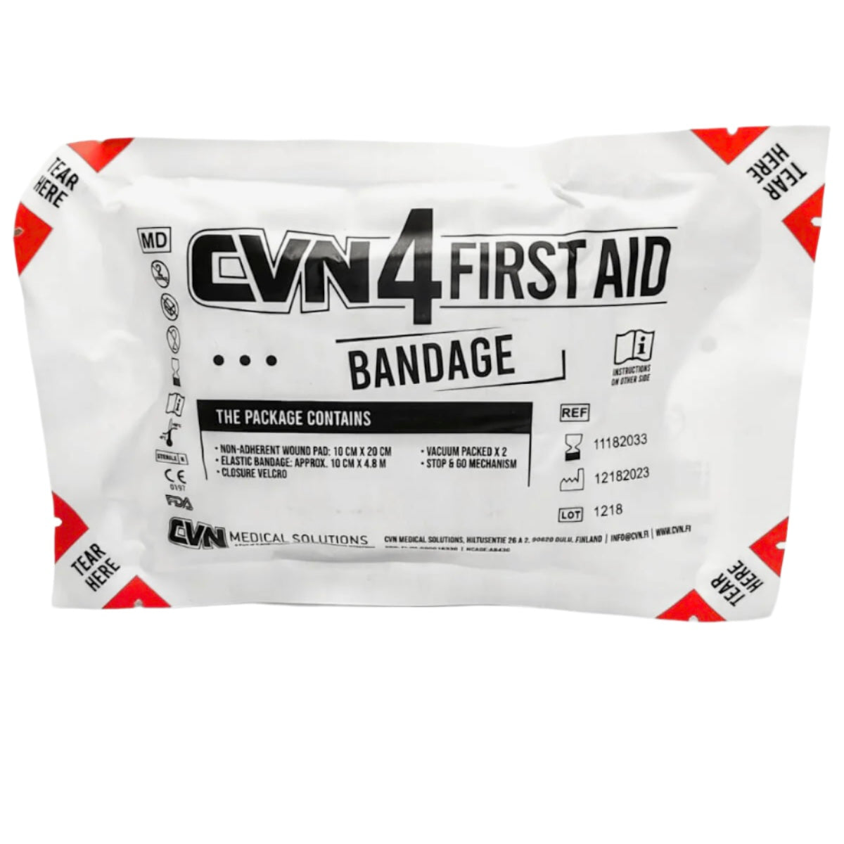 CVN First Aid Bandage 4" package