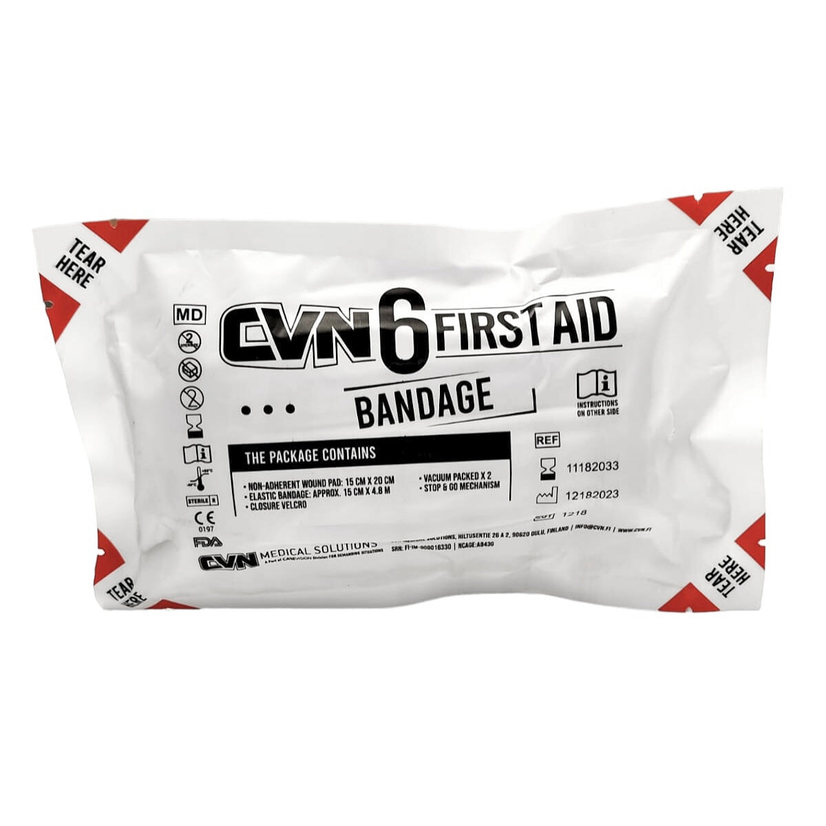 CVN First Aid Bandage 6" package