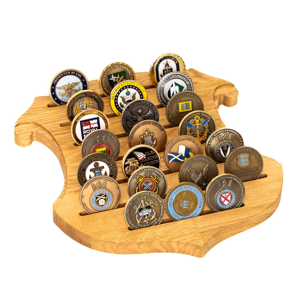 Challenge Coin Holder - Estonian Coat of Arms