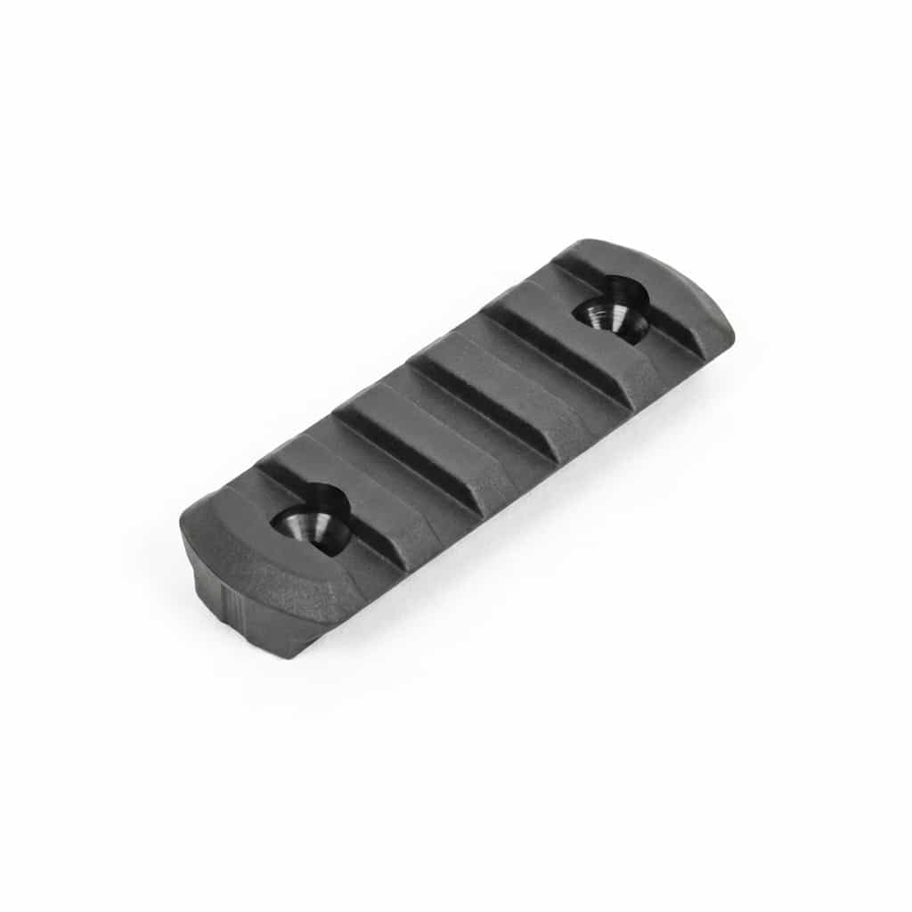 DLG Tactical Picatinny Polymer Rail Mounted on M-LOK - 5 slots black color