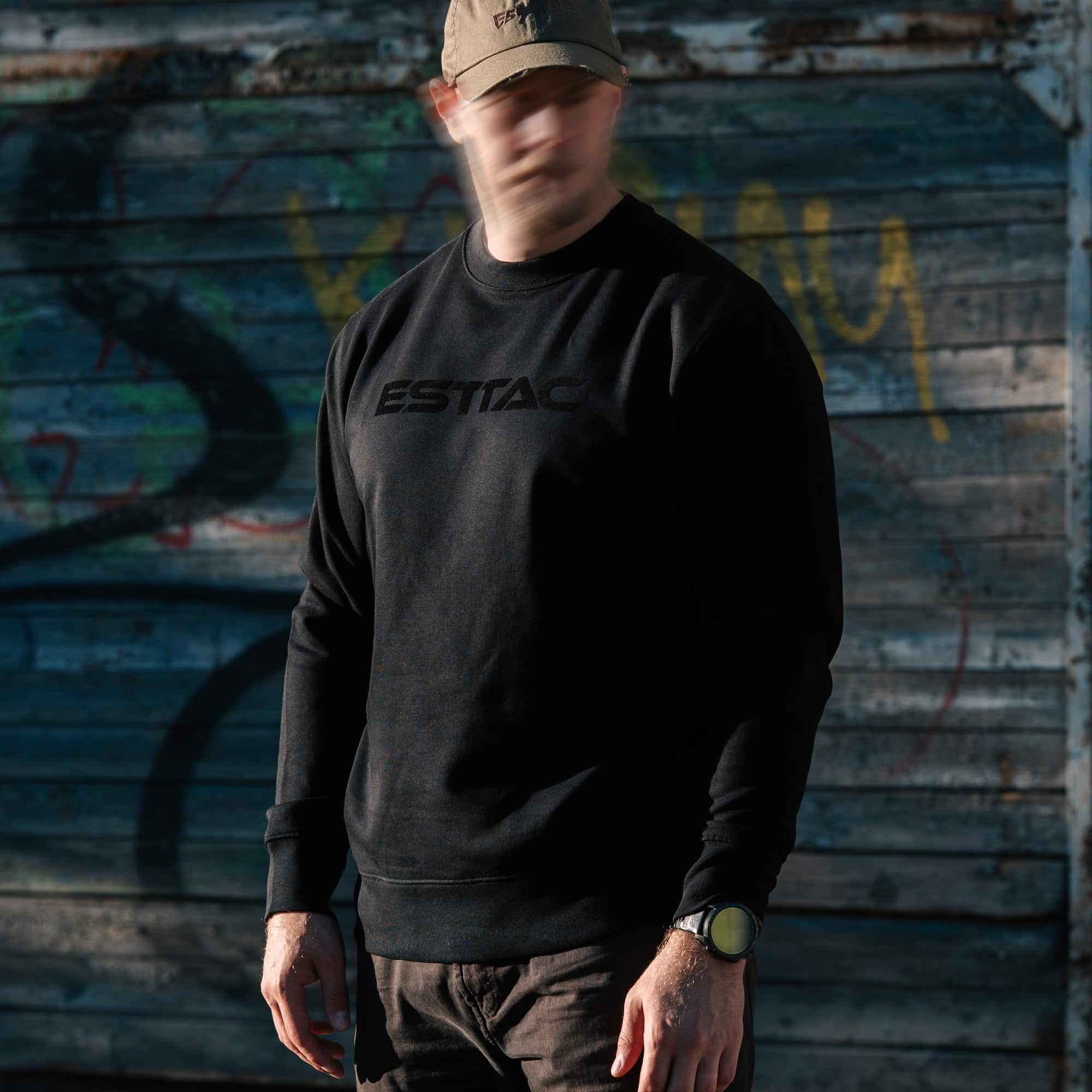 ESTTAC Covert Crewneck black