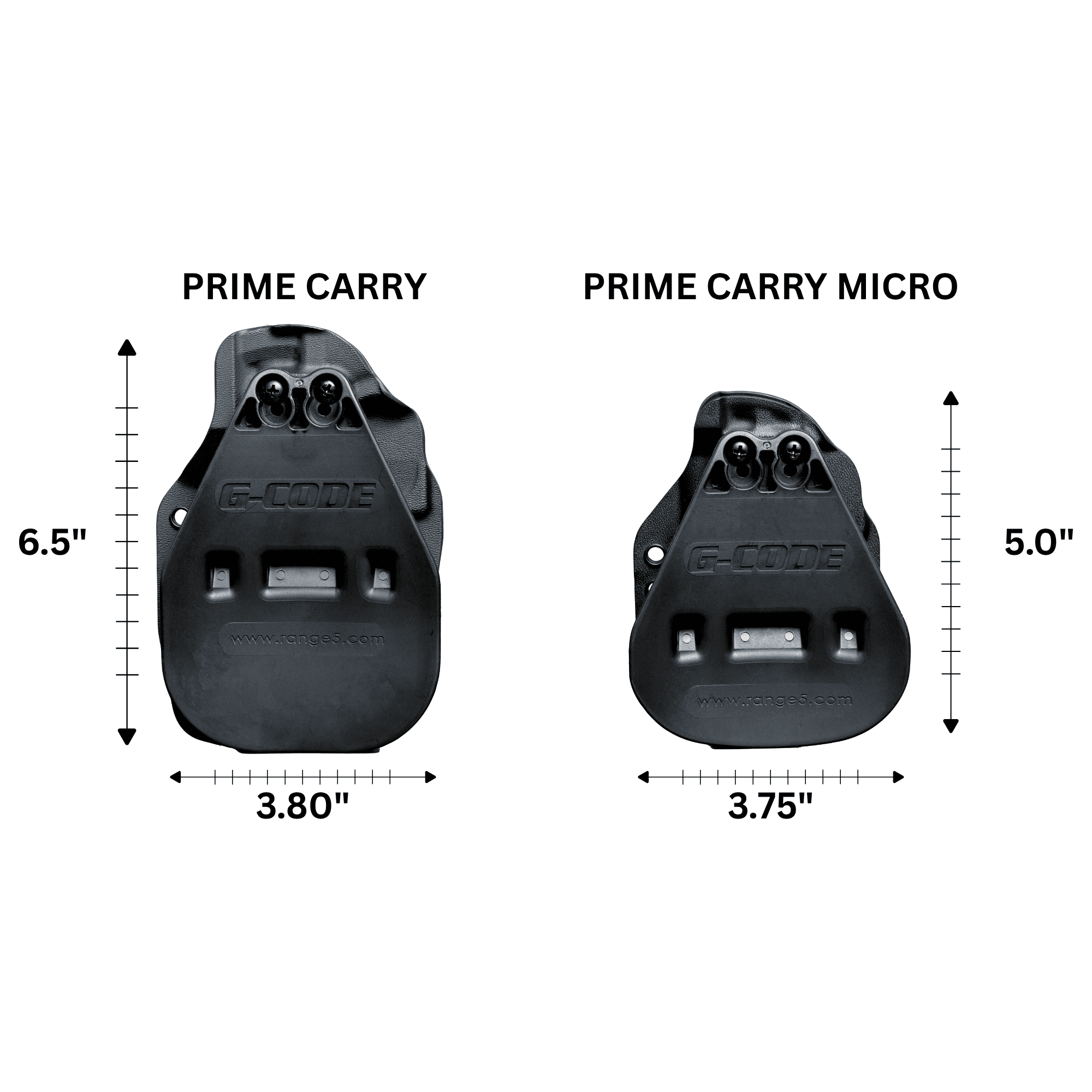 G-Code Prime Carry IWB/OWB Holster - Glock (Gen 3-6) size