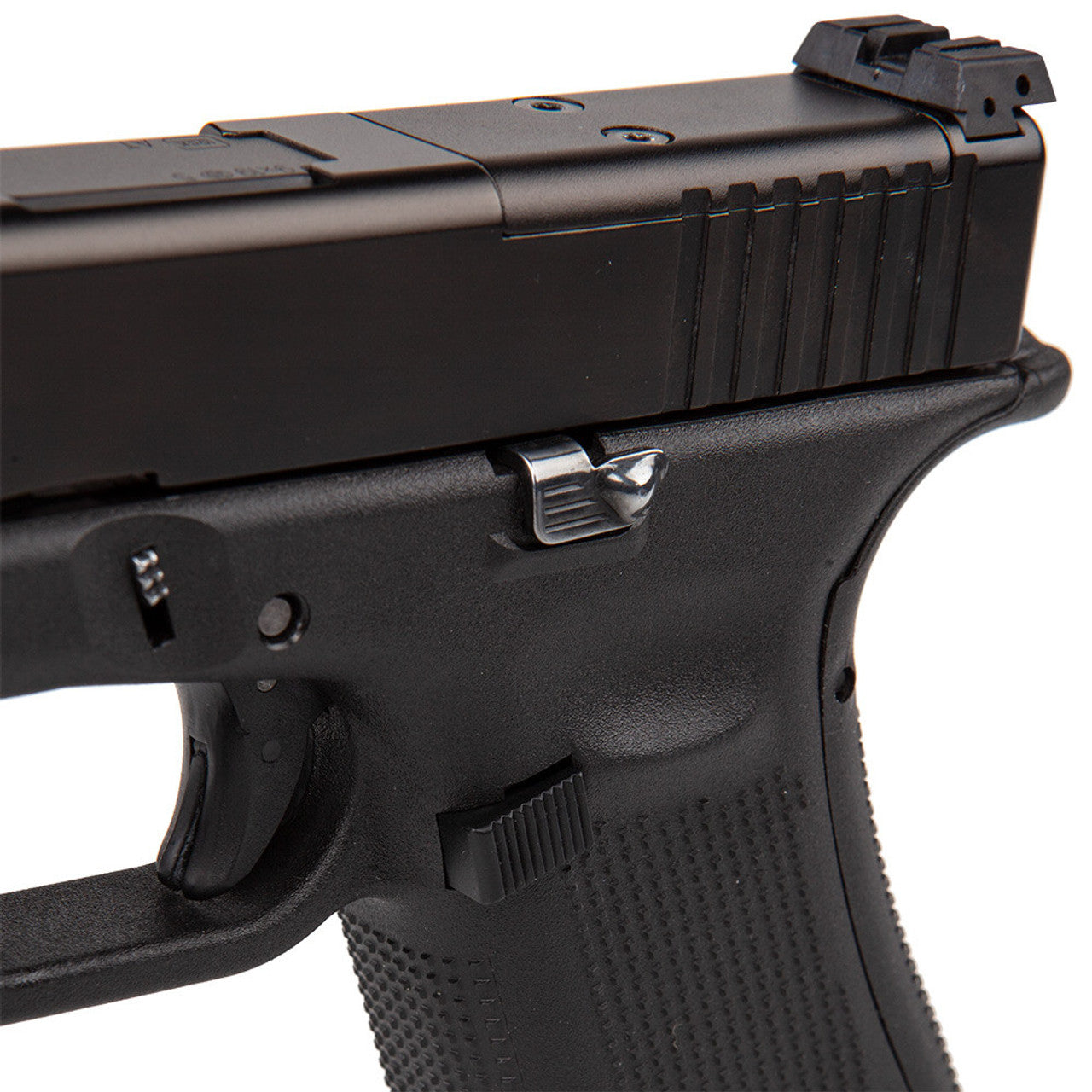 Glock Extended Slide Stop Lever installed on a glock