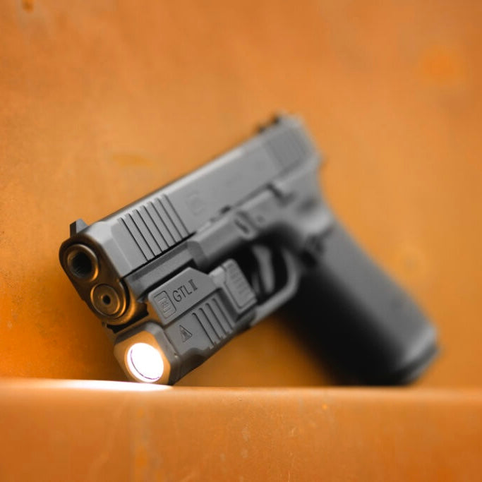 Glock Tactical Weapon Light GTL II on glock pistol
