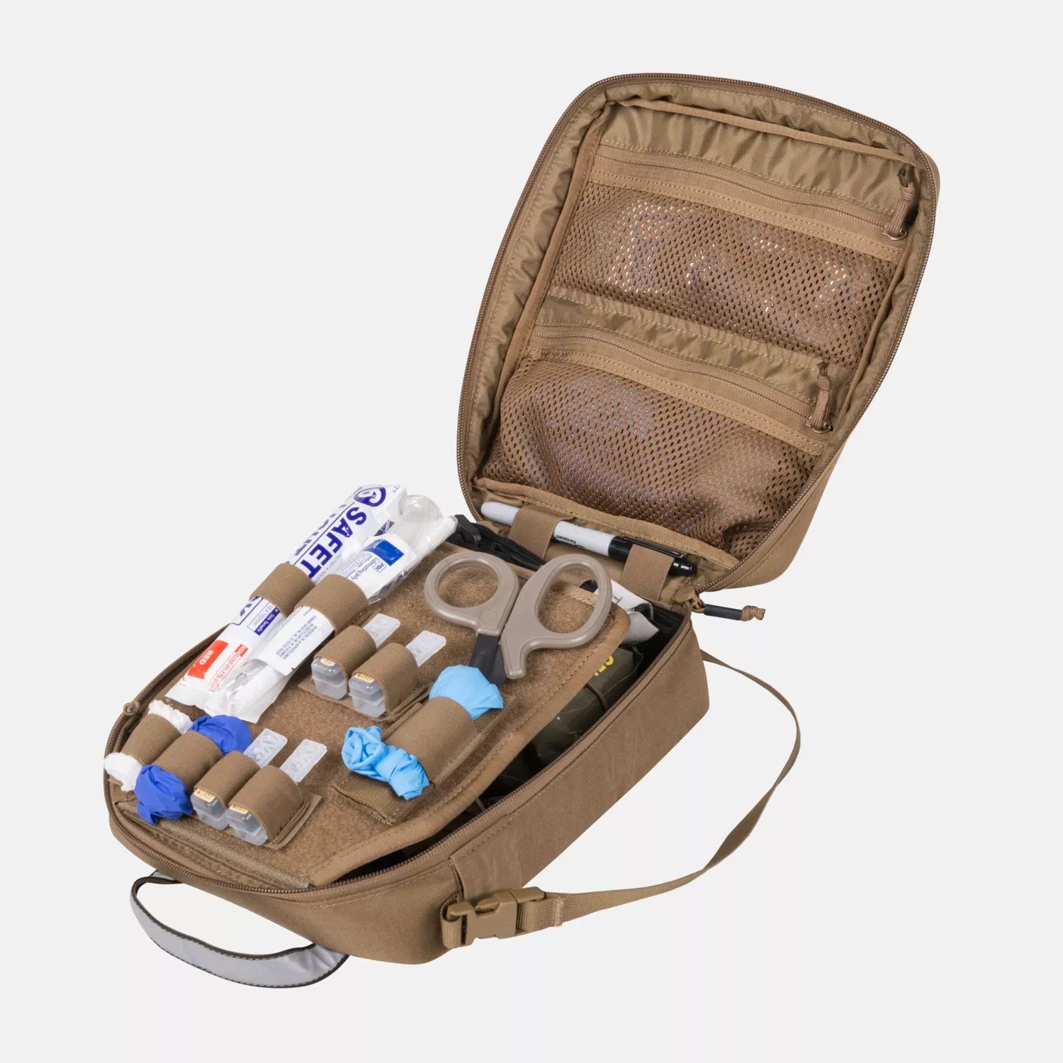 Helikon Automotive Med Kit Pouch inside medical supplies
