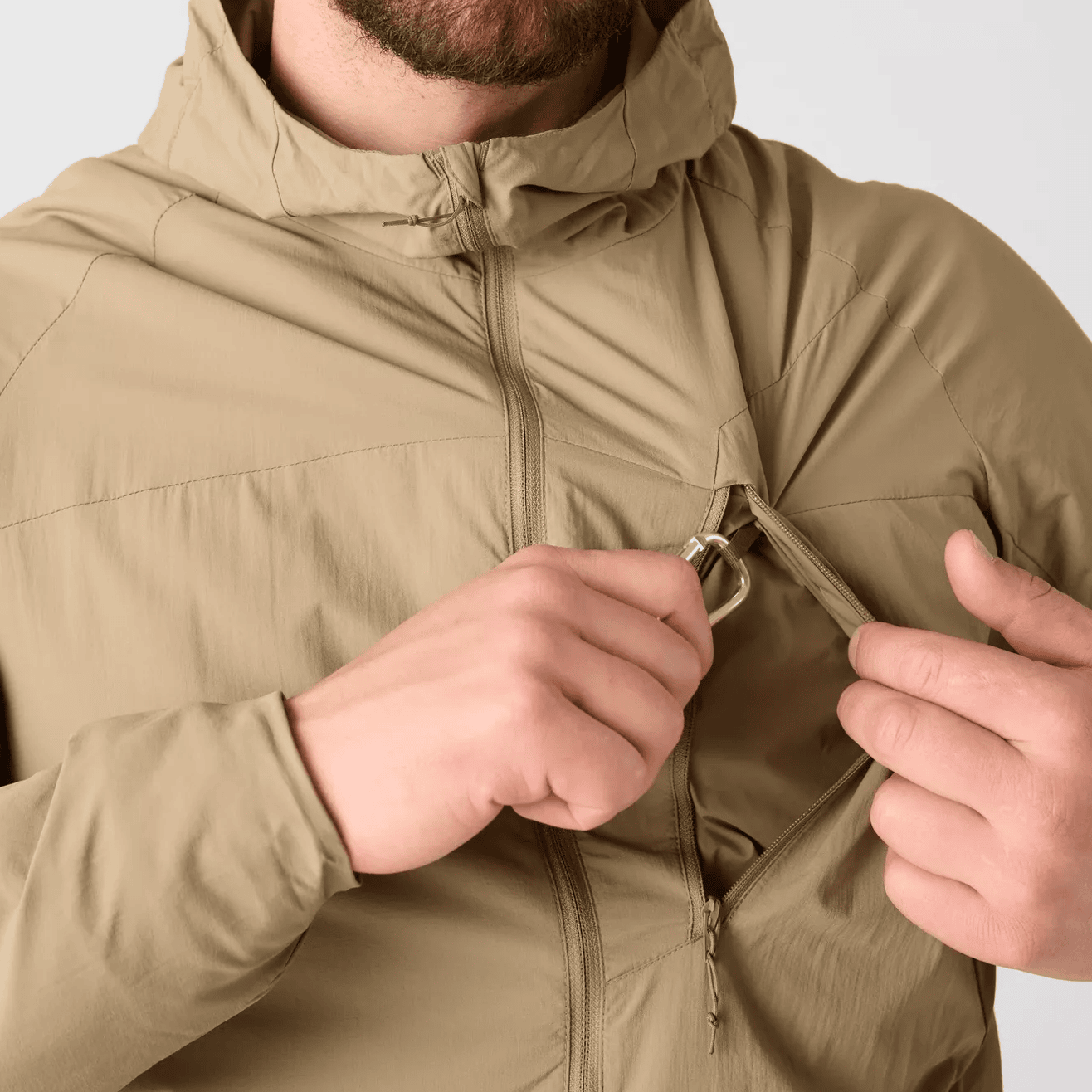 Helikon Wolfhound Hoodie Lite Jacket front pocket