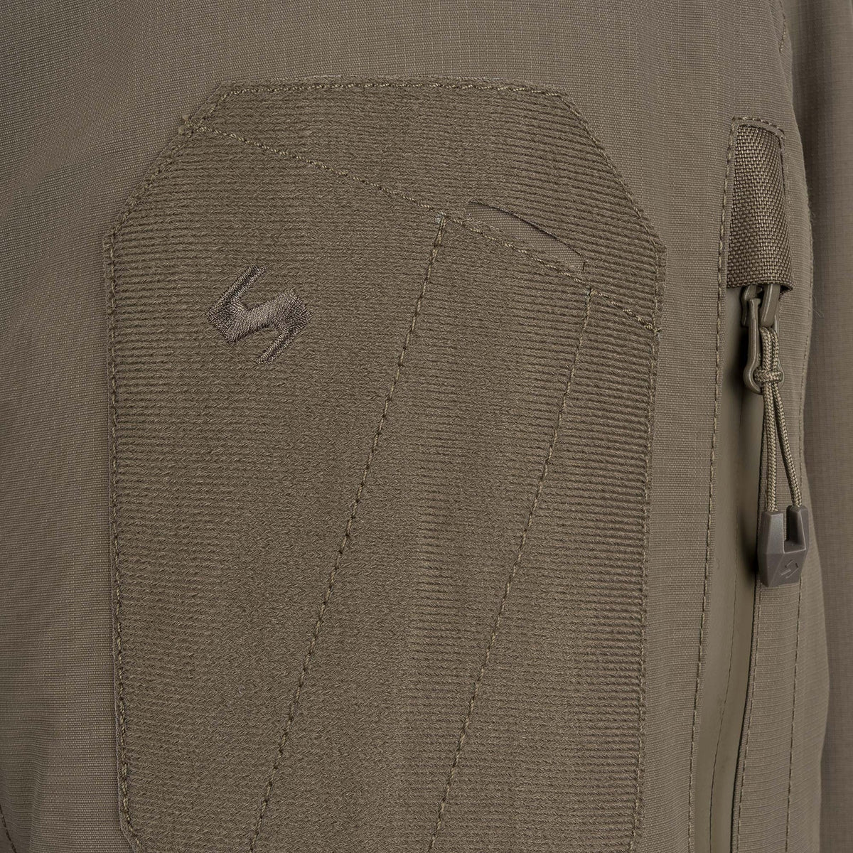 STOIRM Primaloft® Cold Weather Jacket in Ranger Green – hook-and-loop ID panel
