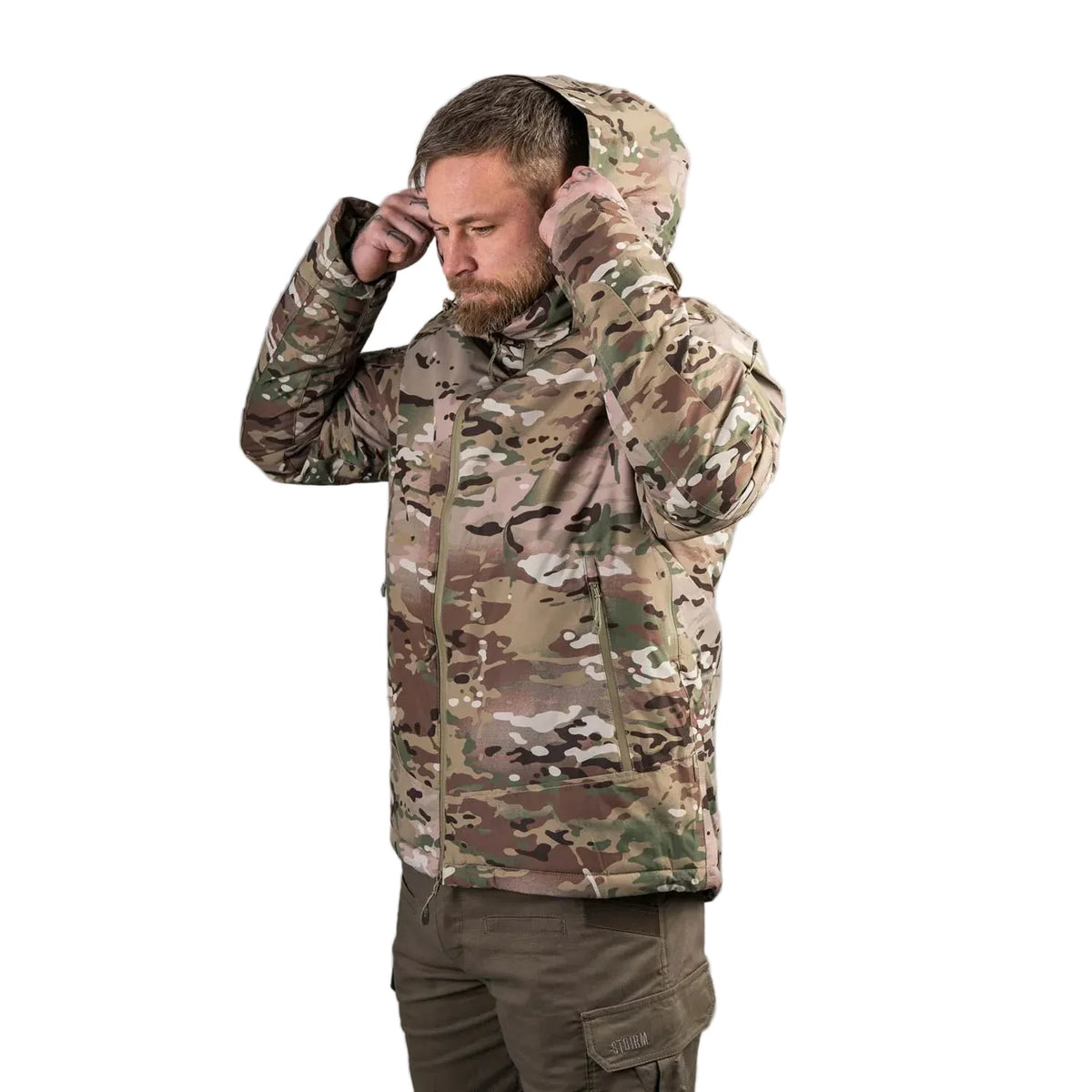 STOIRM Mission Primaloft® Cold Weather Jacket in Multicam – worn by model