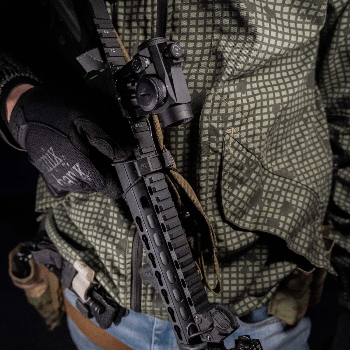 Kolibri Works BUSS Picatinny Sling Keeper in hand