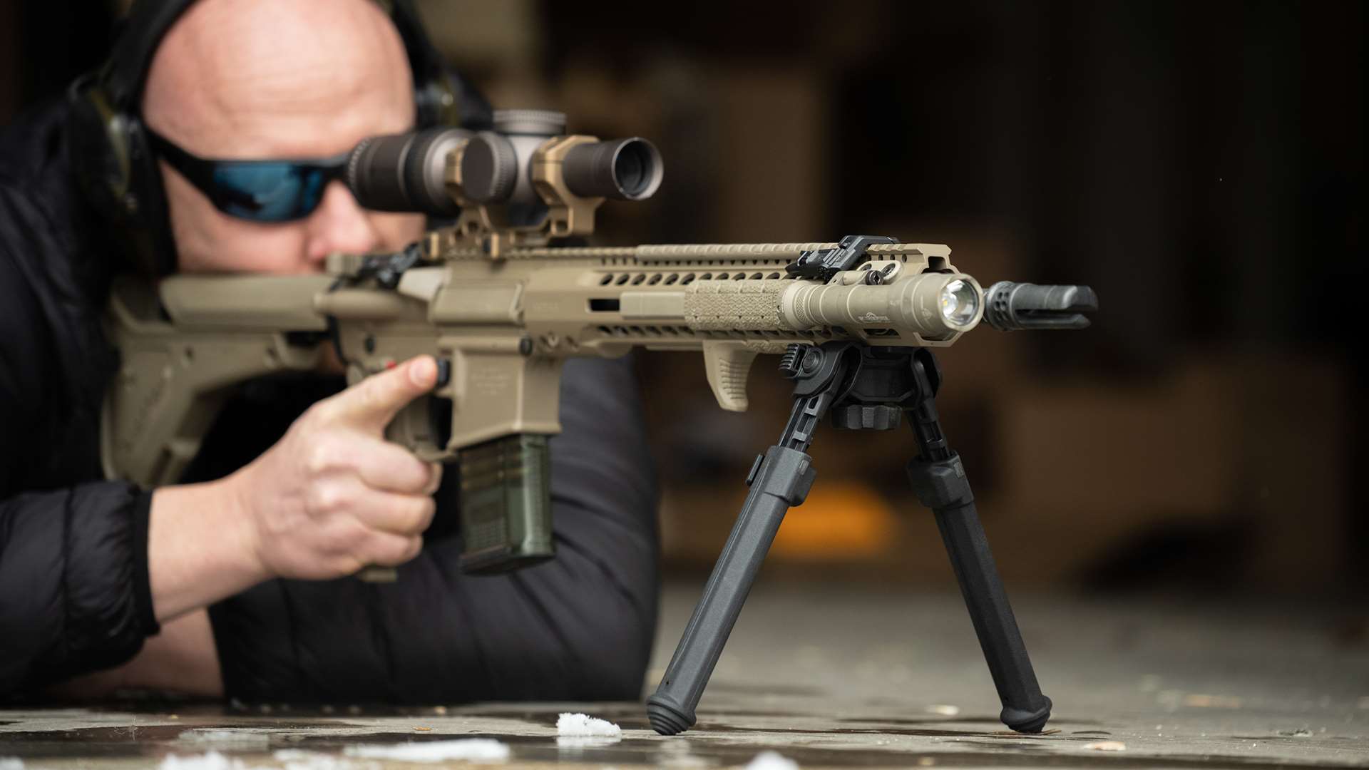 Magpul Bipod M-LOK MOE QD Rail sniping