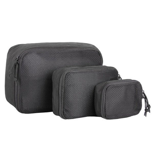 Mil-Tec 3-Piece Mesh Pouch Set black
