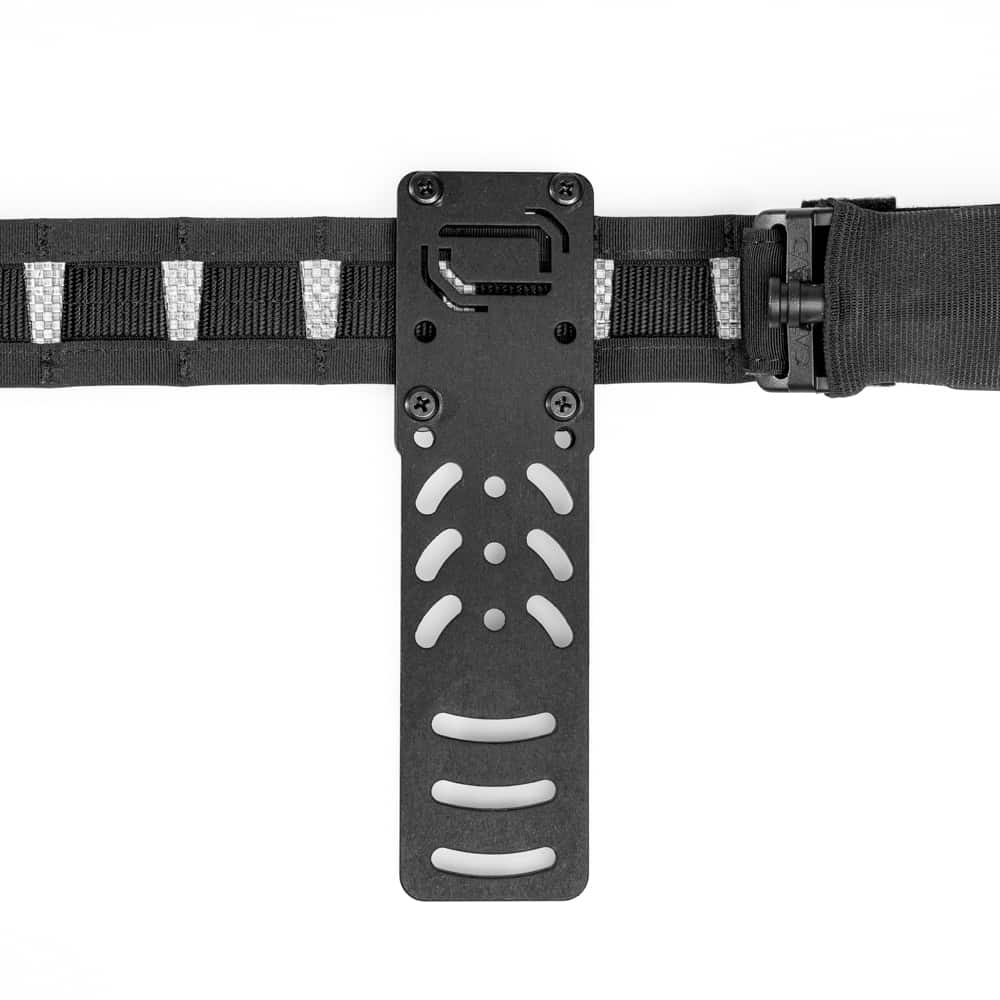 Panneltac Holster Drop Mount (HDM-1) on belt