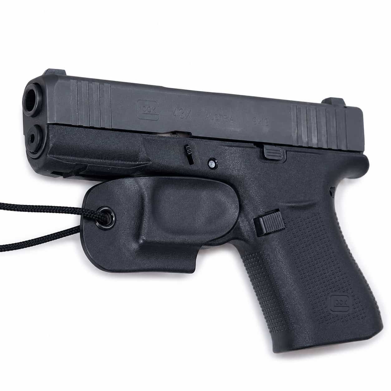 RH Holsters TriggerGuard Holster with Glock 43X side view
