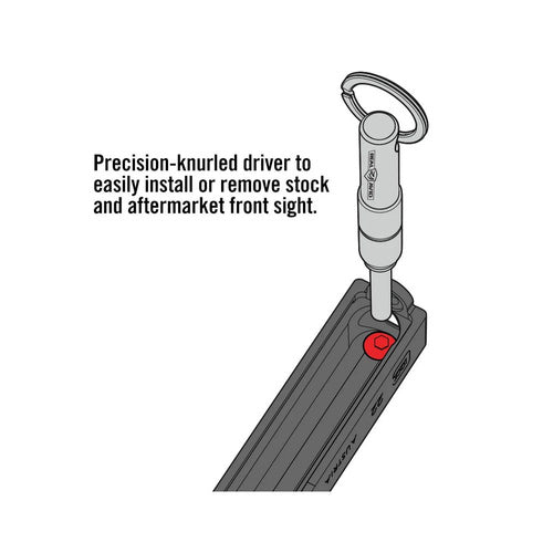 Real Avid 2-in-1 Tool for Glock Pistols front sight