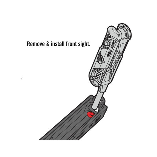 Real Avid 4-in-1 Tool For Glock Pistols front sight