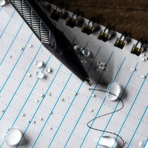 Rite In The Rain Waterproof Pen Mini Bolt Action on paper