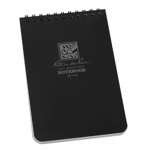 Rite in the Rain All-Weather Notebook - 4 x 6" black