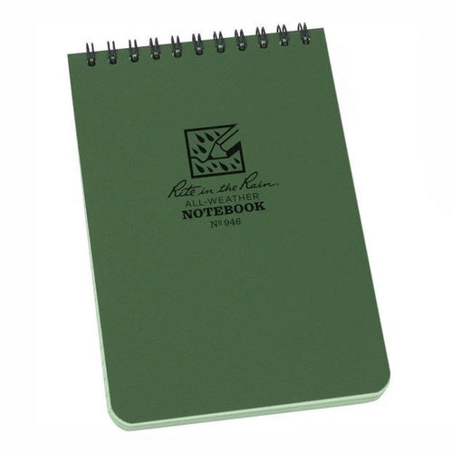 Rite in the Rain All-Weather Notebook - 4 x 6" green