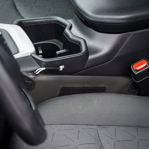 Rite in the Rain Monsoon Grab Bag Utility Pouch between vehicle seat and mid panel