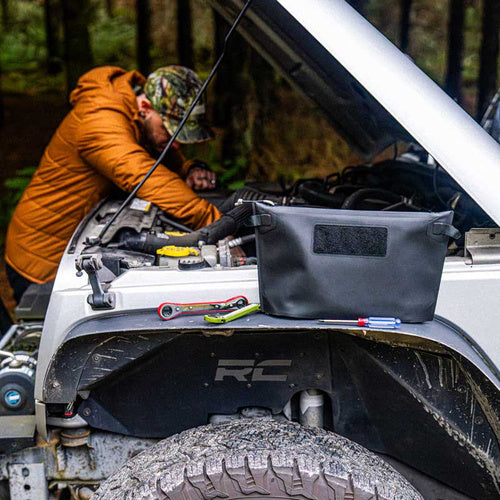 Rite in the Rain Monsoon Grab Bag Utility Pouch with different tools