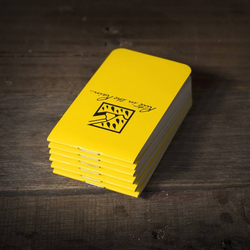 Rite in the Rain On-The-Go Notebooks - 85 x 50 mm - 6 pcs yellow