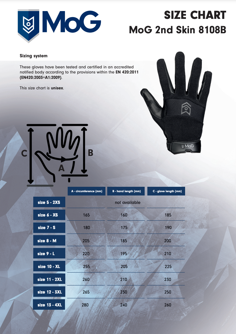 MoG 2ndSkin Tactical Gloves