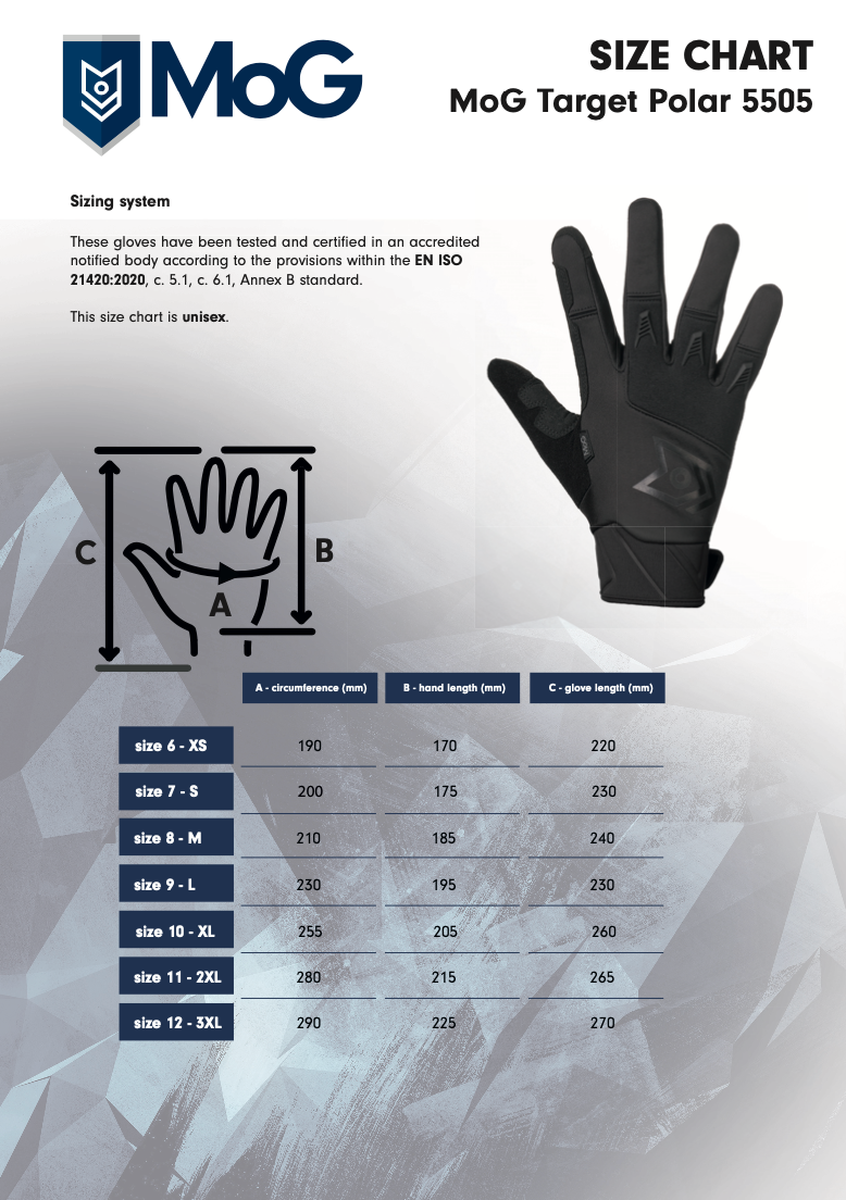 MoG Target Polar Tactical Winter Gloves