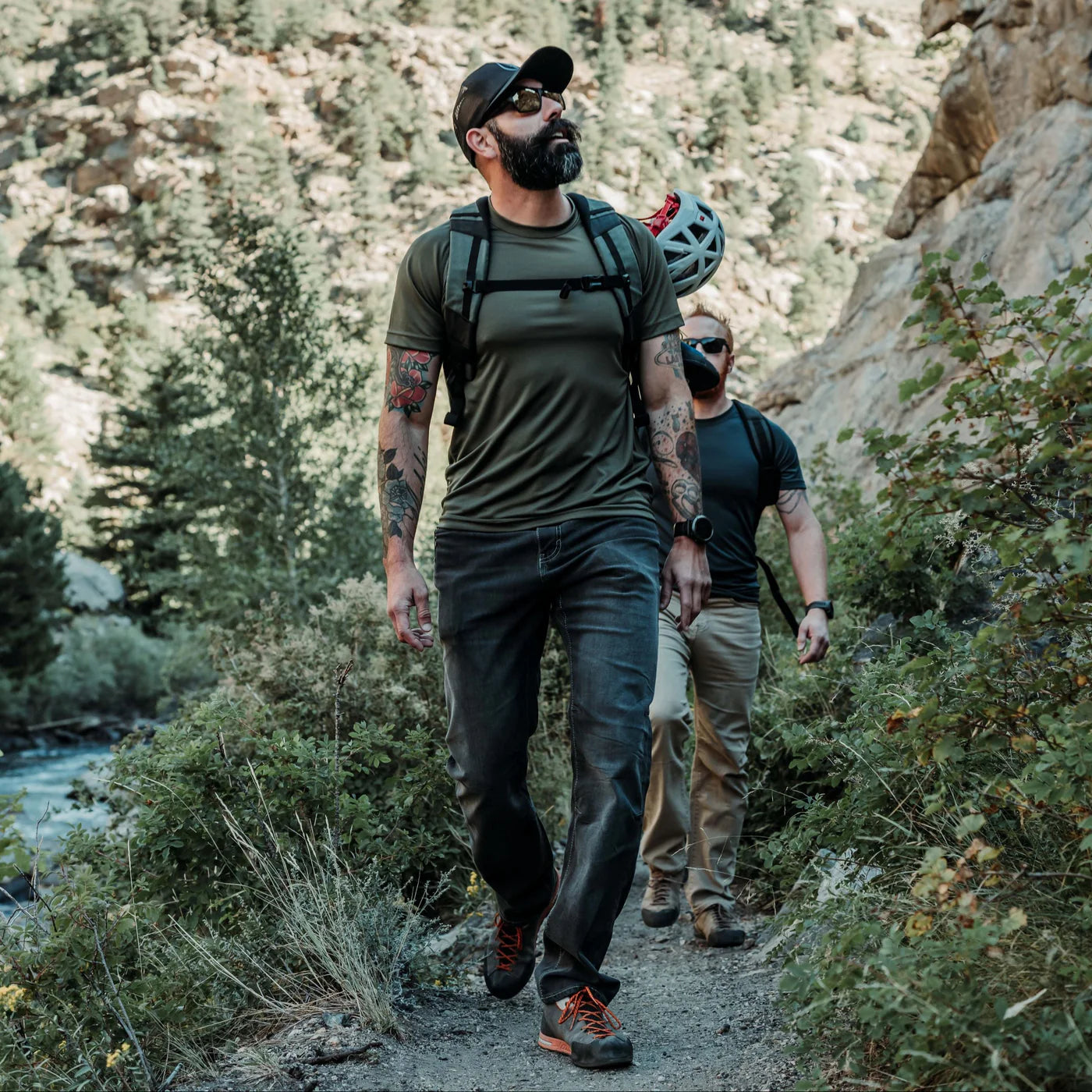 Vertx Defiance Jeans in the forest