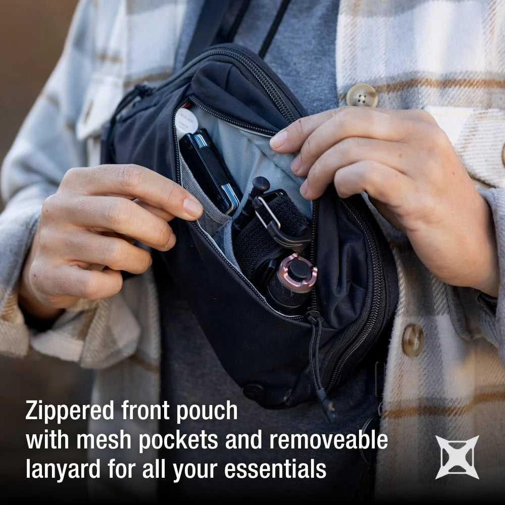 Vertx Everyday Fanny Pack 2.0 front pocket