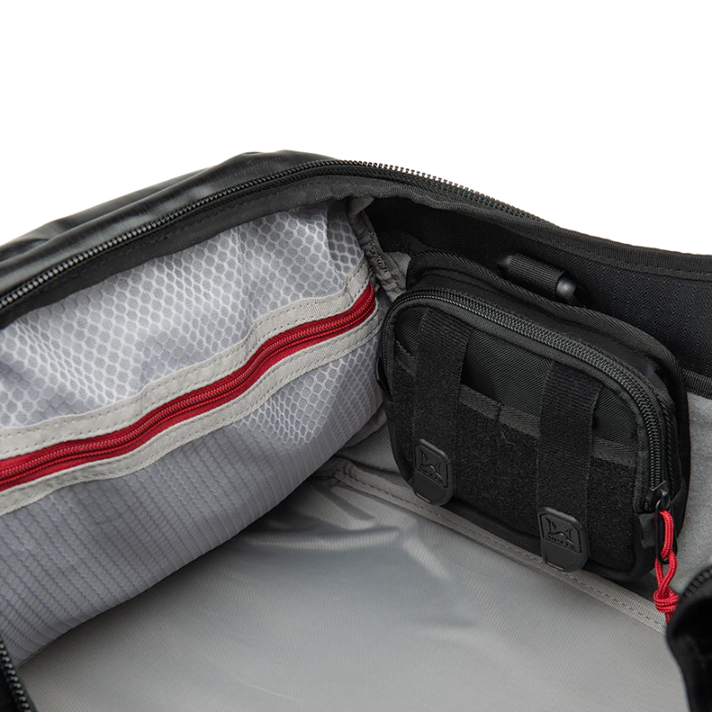 Vertx RLT 80L Duffel Bag inside organized
