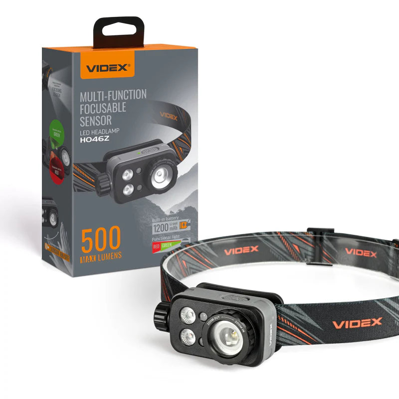 Videx H046Z Headlamp - 500 Lm package