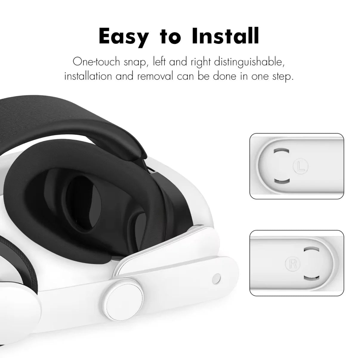 Vortex Elite Strap with 6000 mAh battery for Meta Quest 3S, Quest 3 install