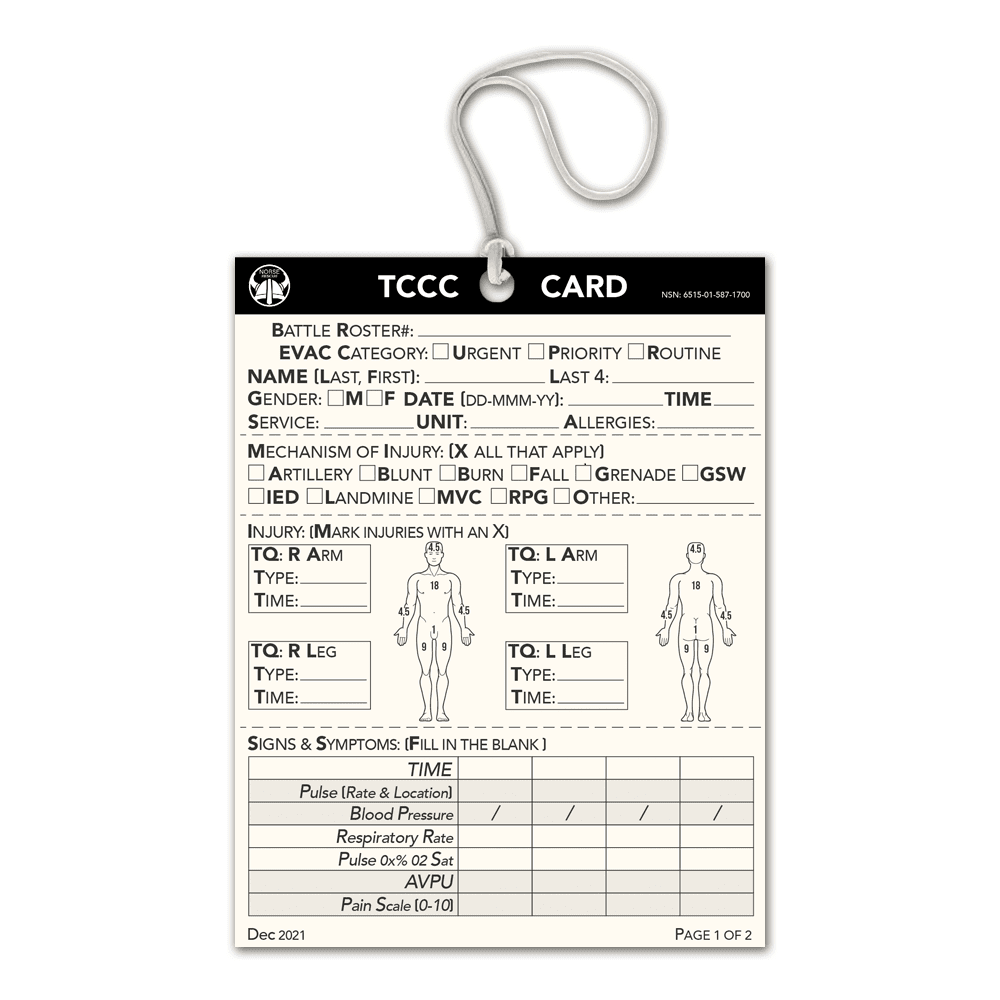 Norse Rescue TCCC Card