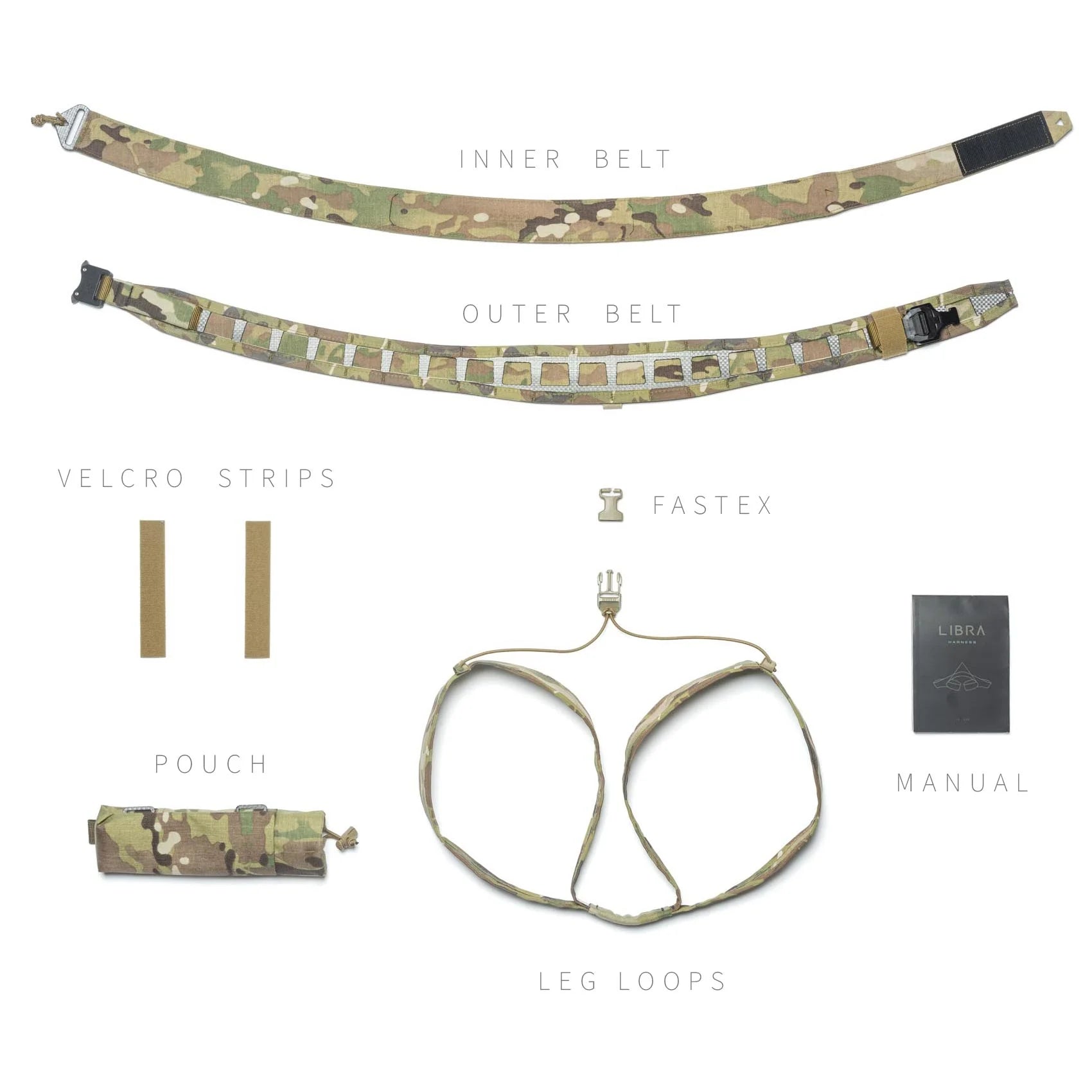 Blackfolium LIBRA Harness shoulder strap close-up