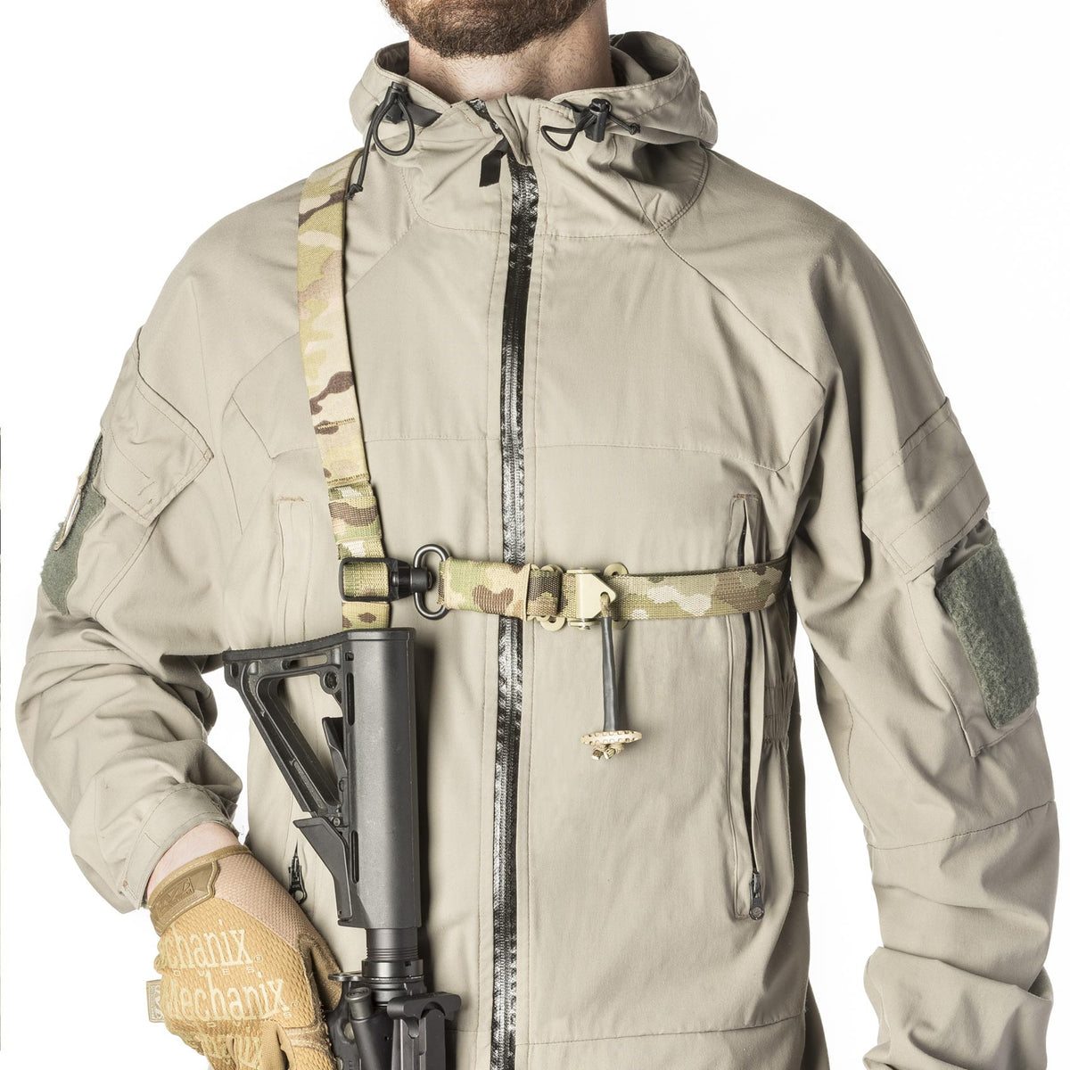 Blackfolium Q-RING 1 inch Black in single-point setup; sling and swivel not included