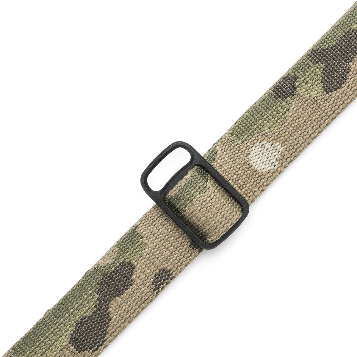 Blackfolium TRI-RING 1 inch Black mounted on Multicam webbing; sling not included