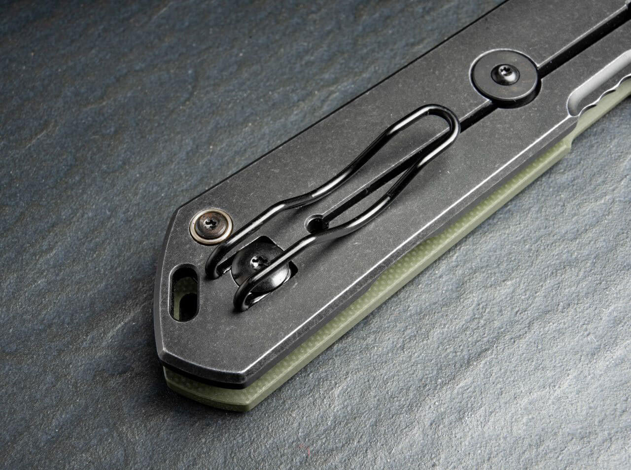 Böker Kihon Assisted OD Green clip