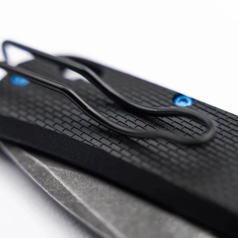Böker FRND Black pocket clip close-up